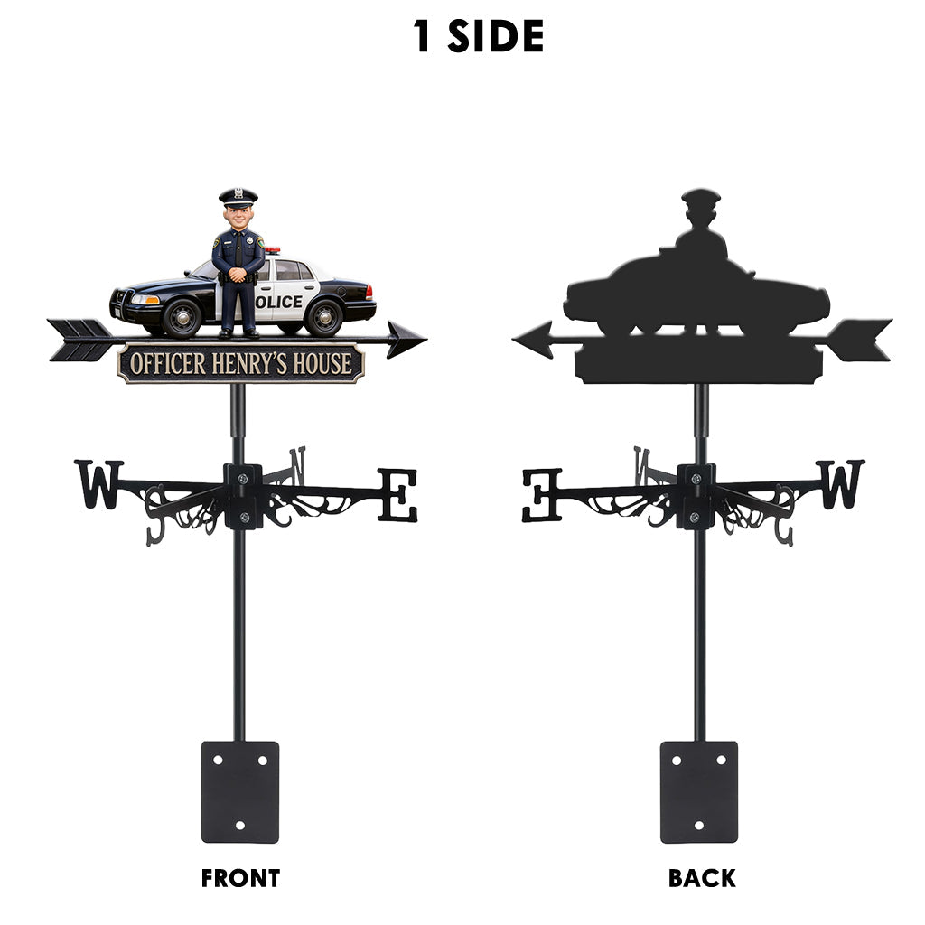 Proud Police Officer - Personalized Police Officer Weather Vane