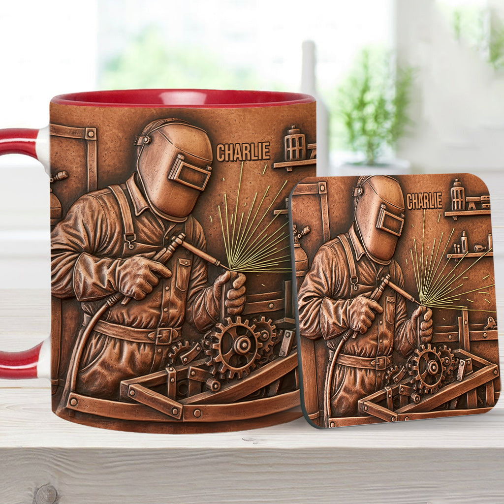 Strongest Welder - Personalized Welder Accent Mug