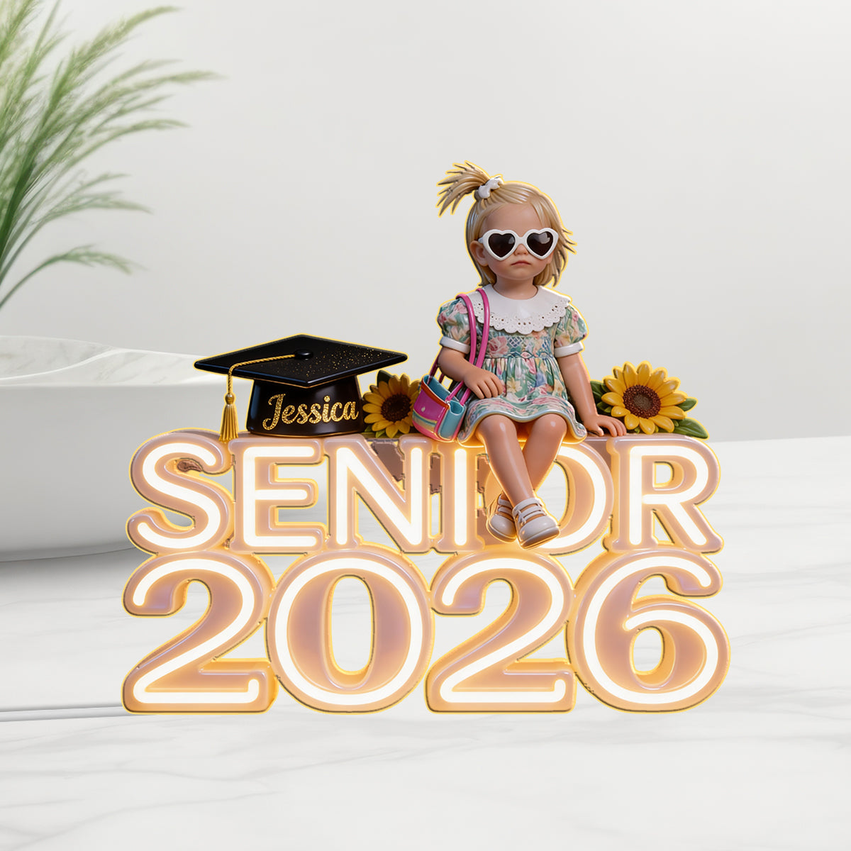 Senior 2026 - Personalized Graduation Acrylic LED Night Light