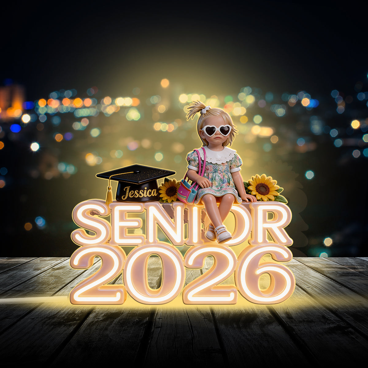 Senior 2026 - Personalized Graduation Acrylic LED Night Light