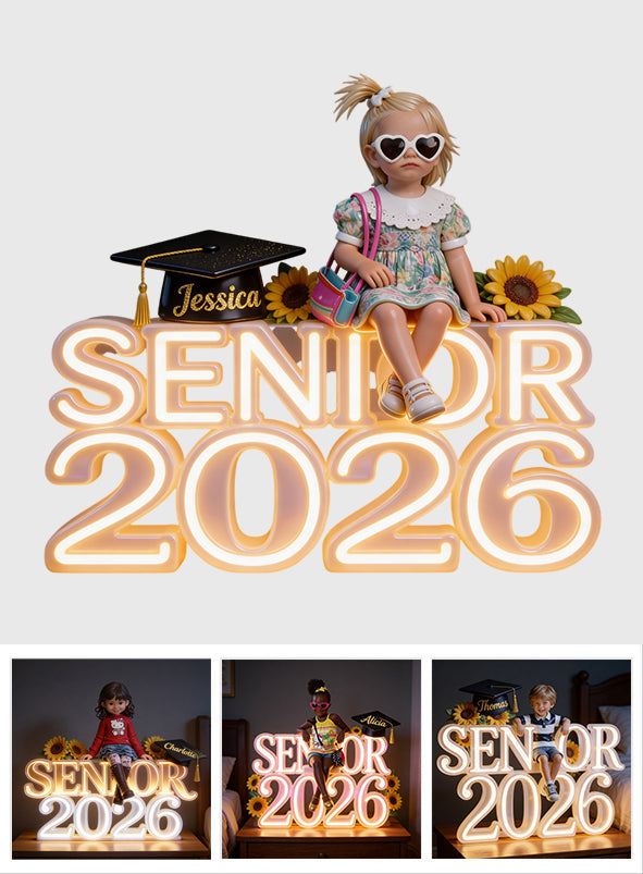 Senior 2026 - Personalized Graduation Acrylic LED Night Light