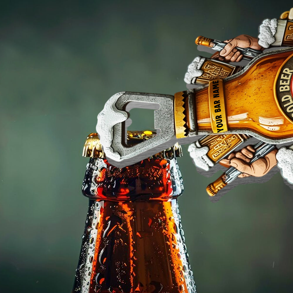 Man Cave Beer Bar - Personalized Beer Bottle Opener