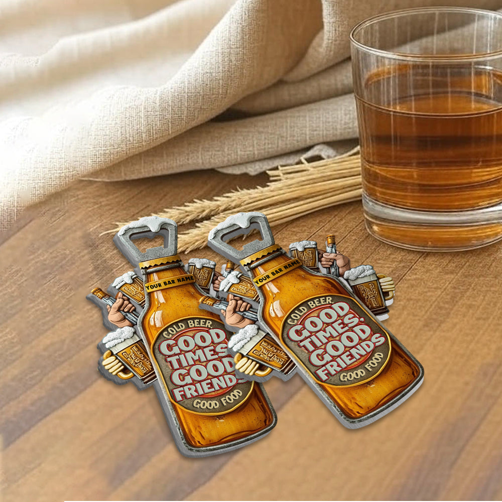 Man Cave Beer Bar - Personalized Beer Bottle Opener