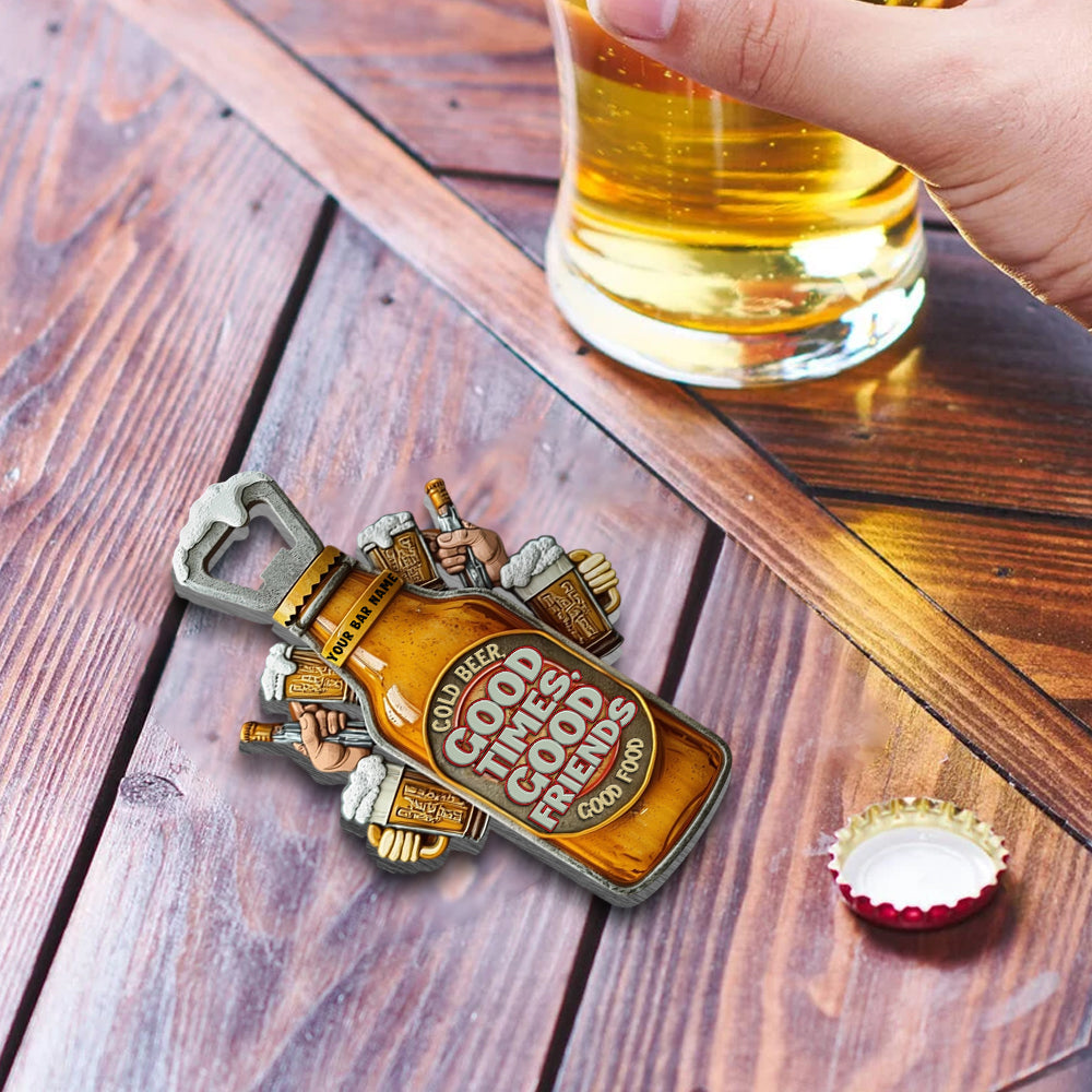 Man Cave Beer Bar - Personalized Beer Bottle Opener