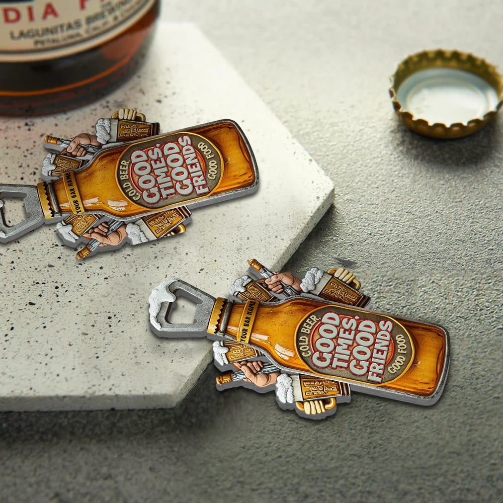 Man Cave Beer Bar - Personalized Beer Bottle Opener