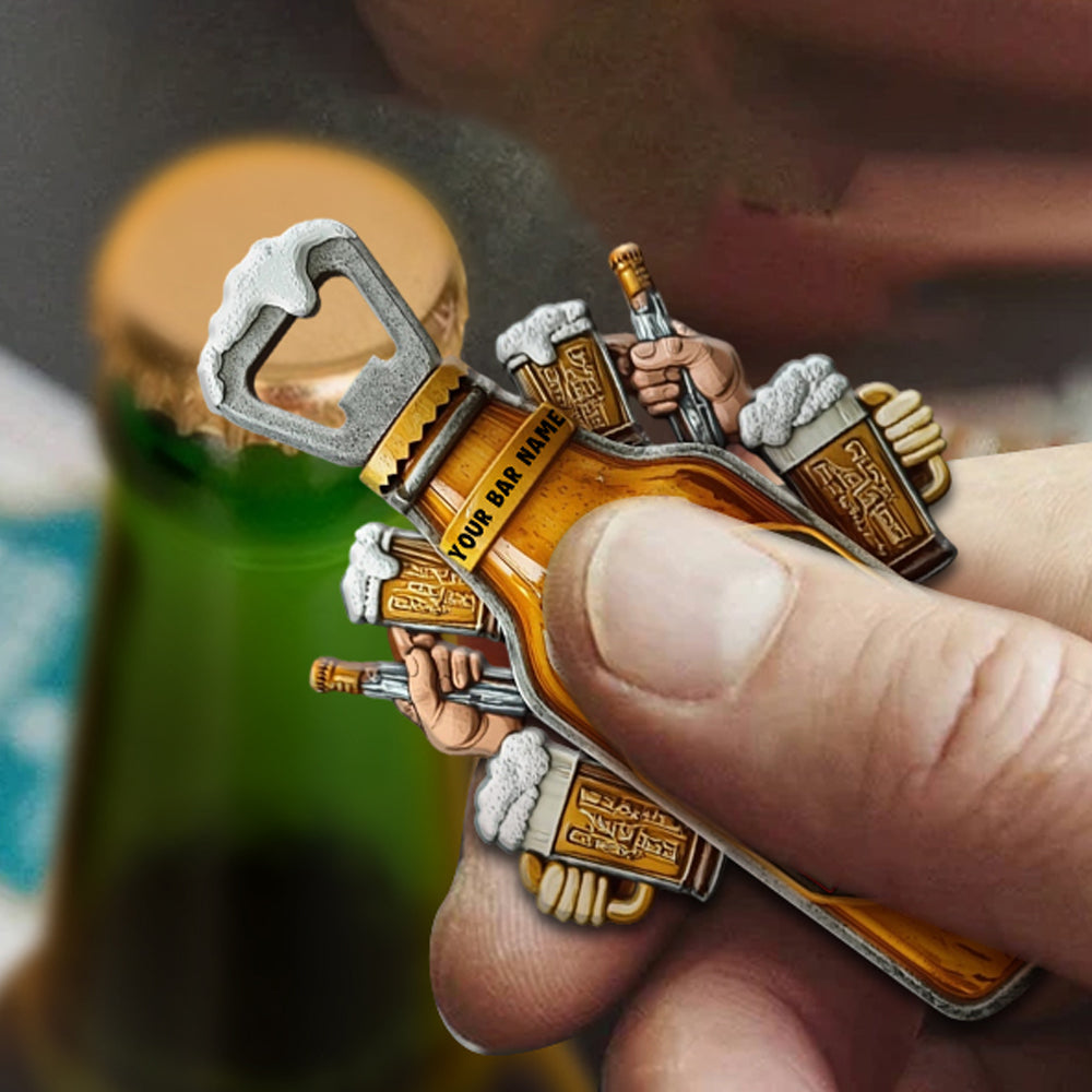 Man Cave Beer Bar - Personalized Beer Bottle Opener