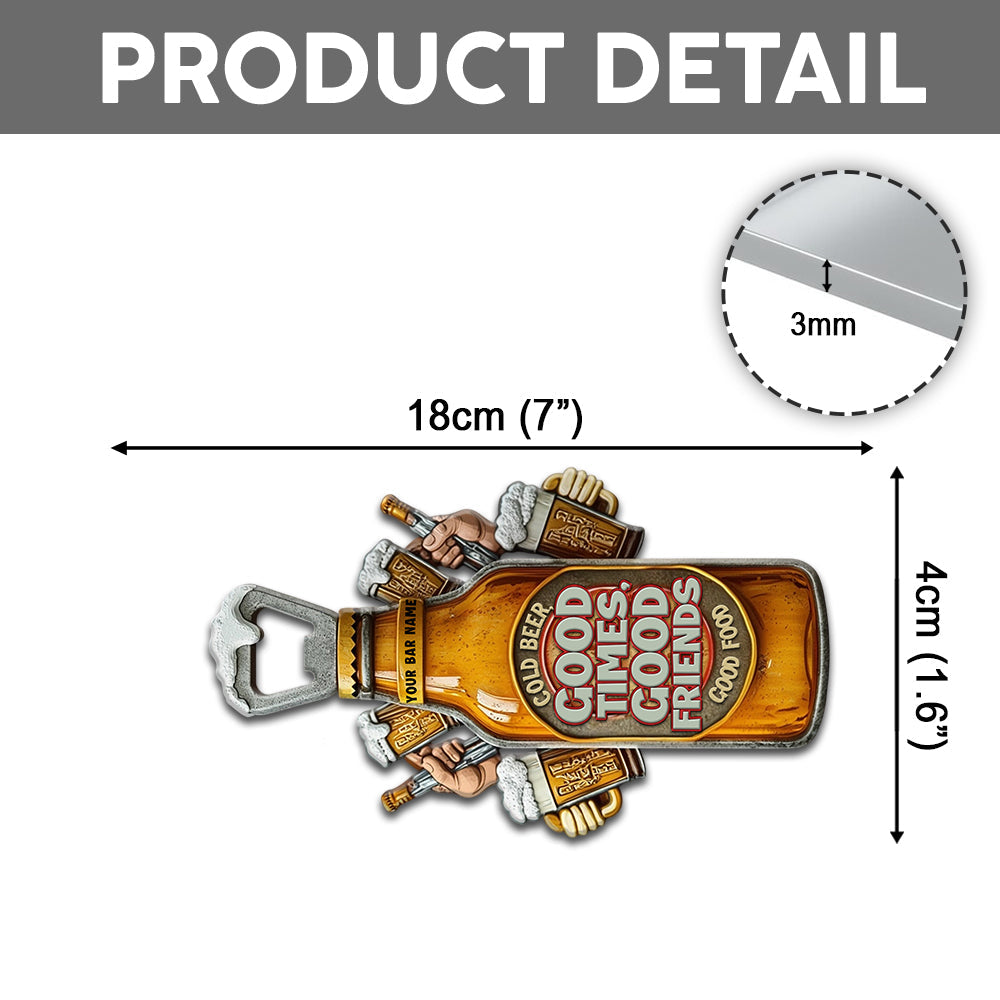 Man Cave Beer Bar - Personalized Beer Bottle Opener