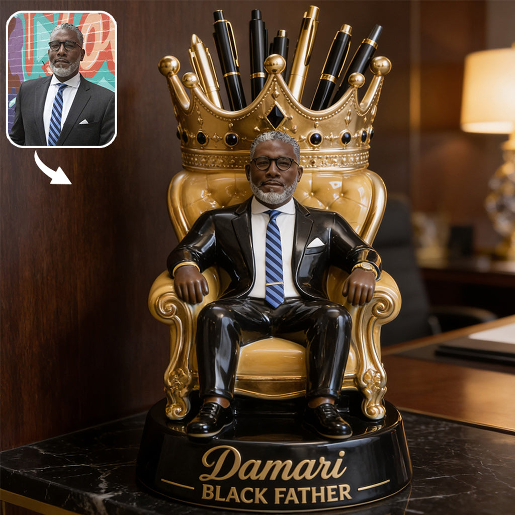 World's Dopest Dad - Personalized African American Acrylic Pot