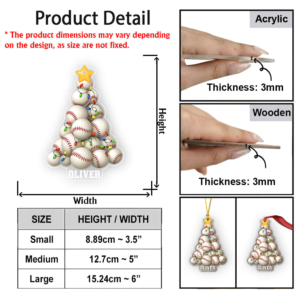 Sport Lovers Balls Christmas Tree - Personalized Football Ornament