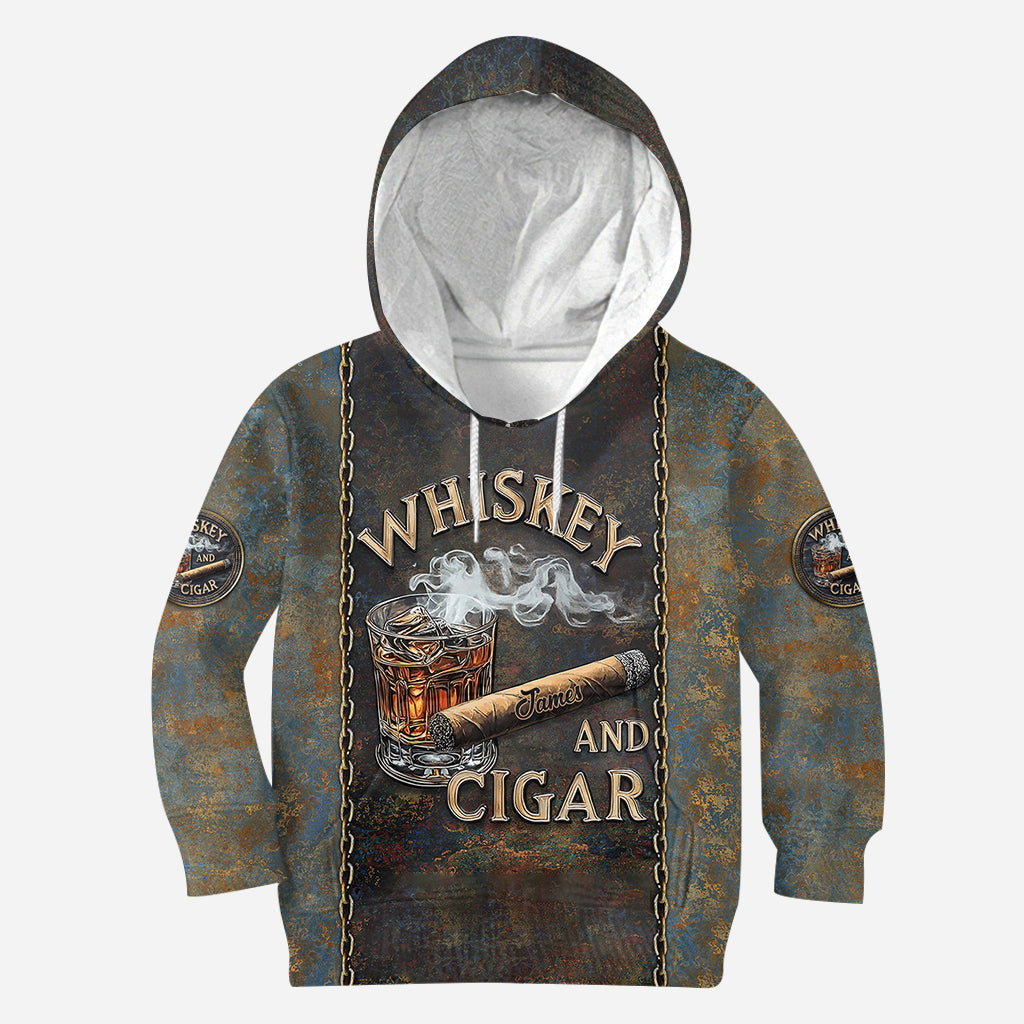 Whiskey And Cigar - Personalized Whisky All Over Shirt