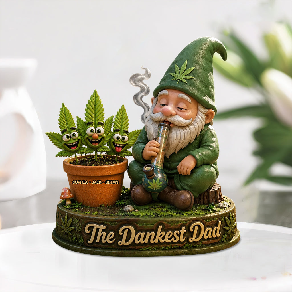Weed Fathers Day Card, Worlds Dopest Dad, Stoner Gifts - Personalized Weed Custom Shaped Acrylic Plaque