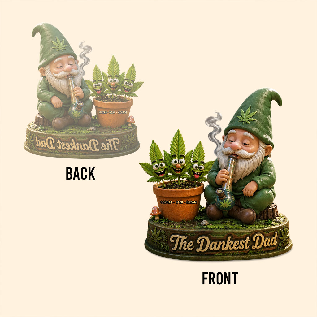 Weed Fathers Day Card, Worlds Dopest Dad, Stoner Gifts - Personalized Weed Custom Shaped Acrylic Plaque
