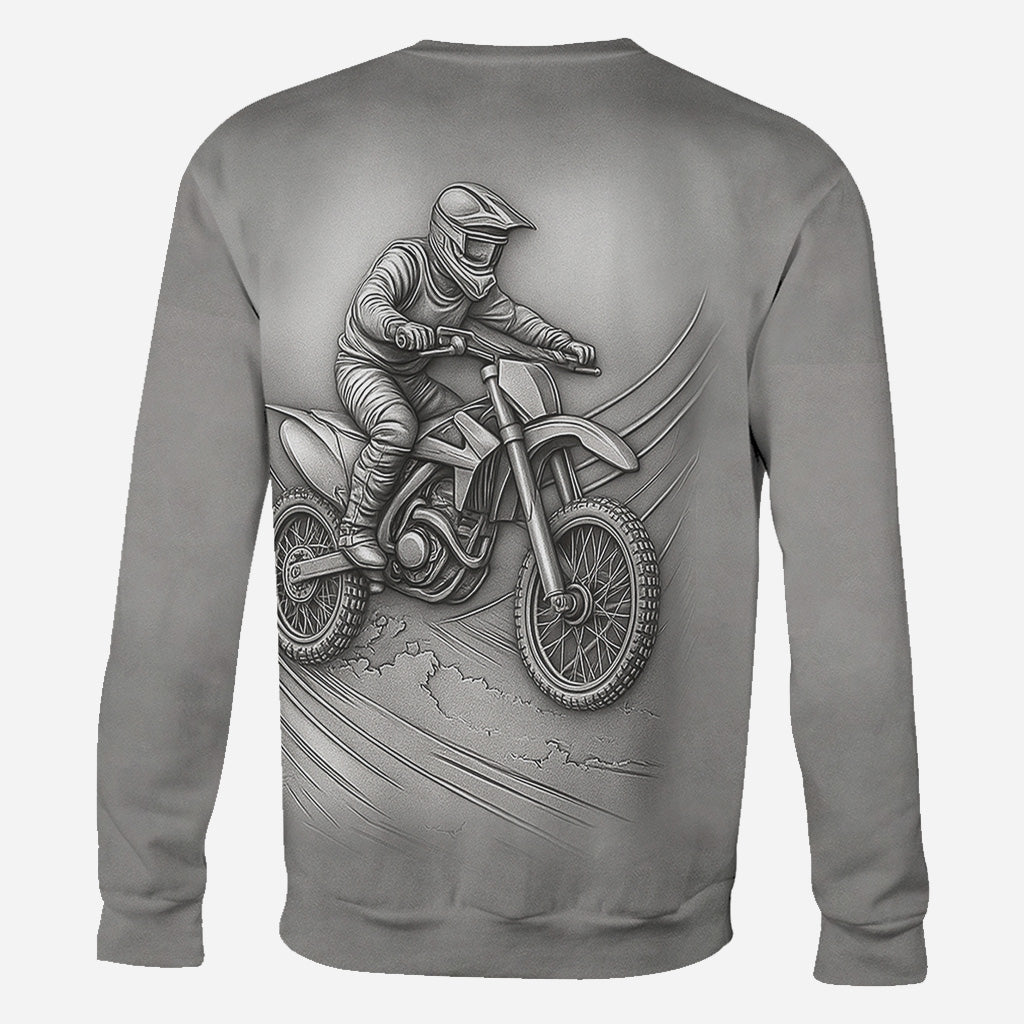 Metalic Dirt Bike/ Motocross - Personalized Dirt Bike All Over Shirt