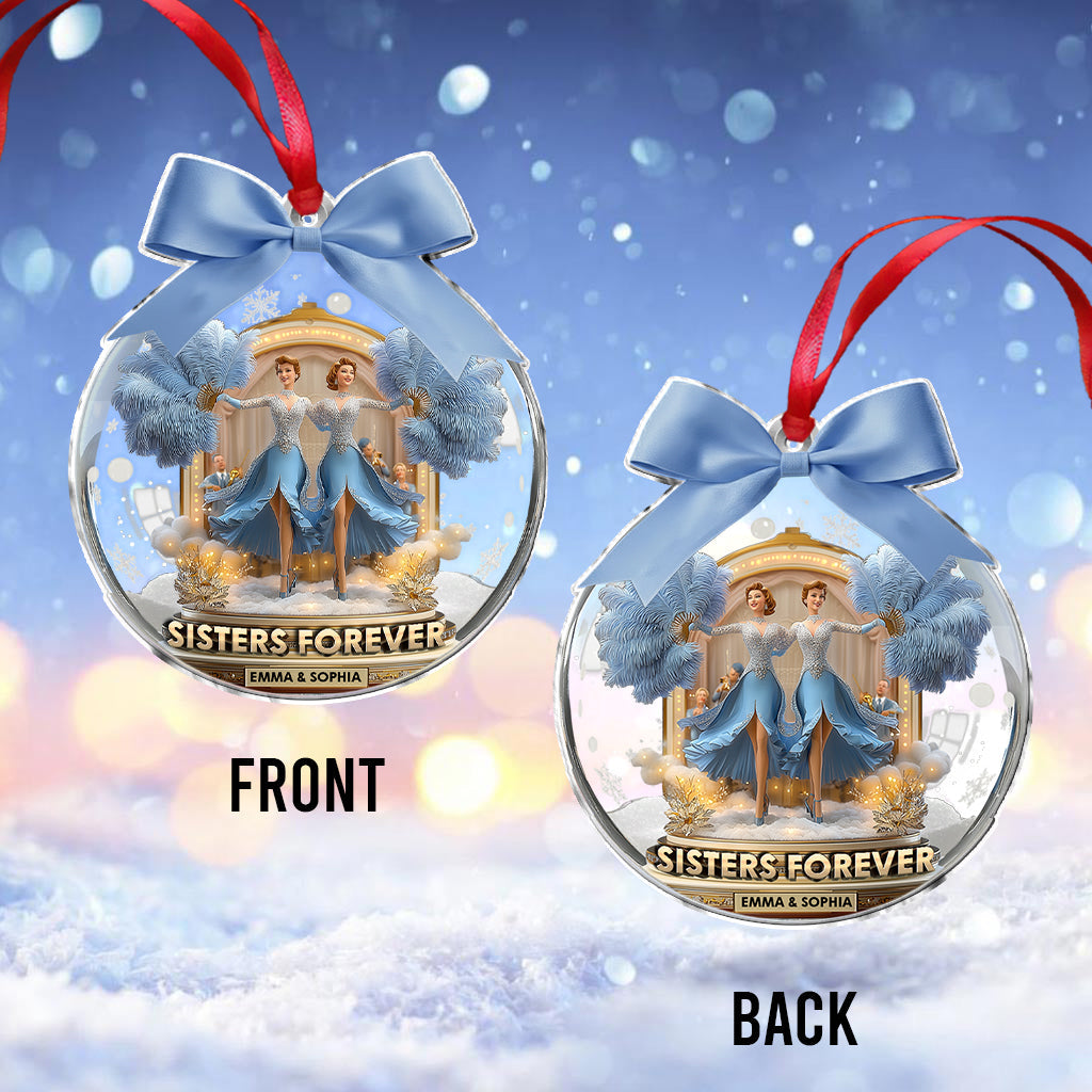 Sisters Forever - Personalized Sibling Ornament