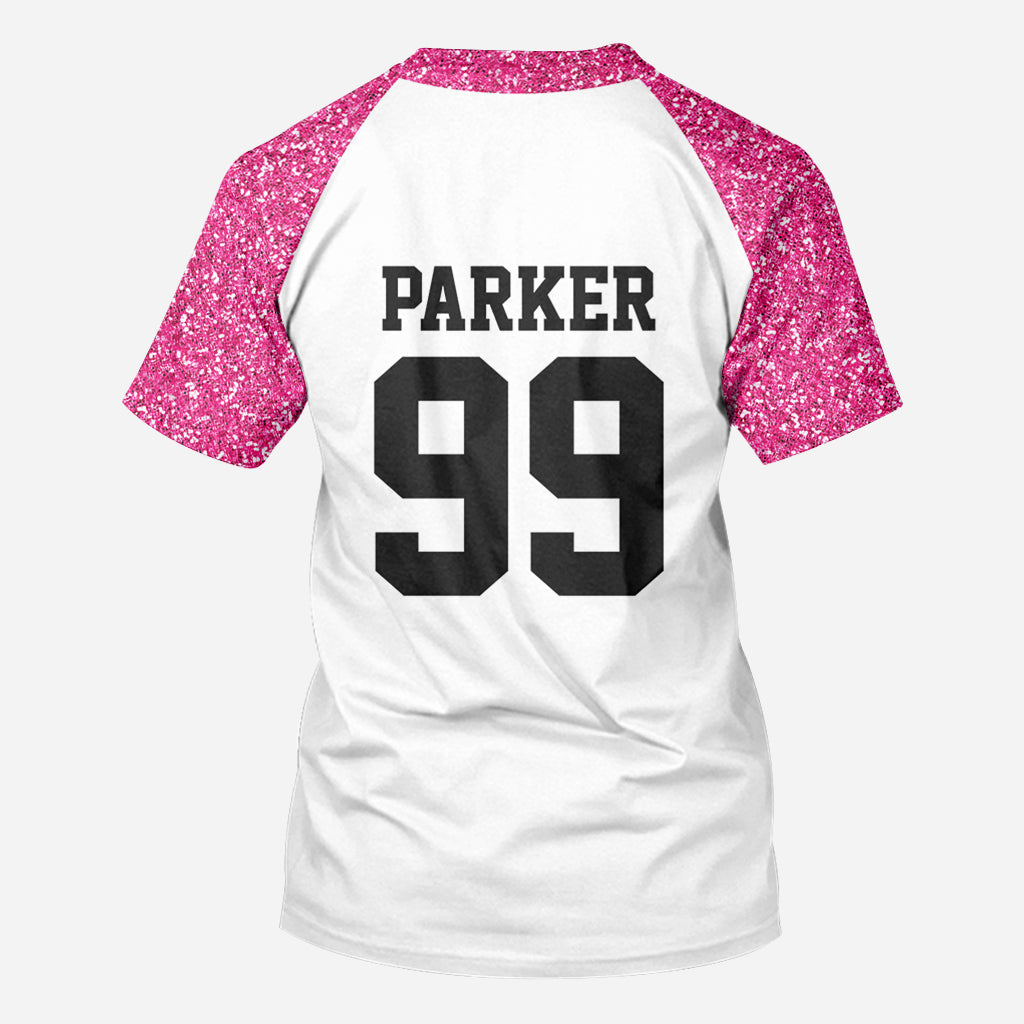 Football Mom Croquette - Personalized Football All Over Shirt
