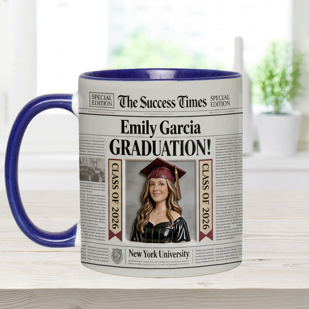 The Success Times - Personalized Graduation Accent Mug