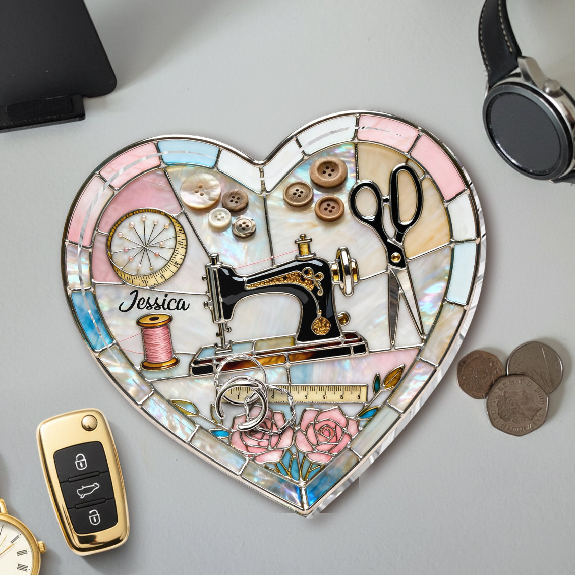 Love Sewing - Personalized Sewing Catch-All Tray