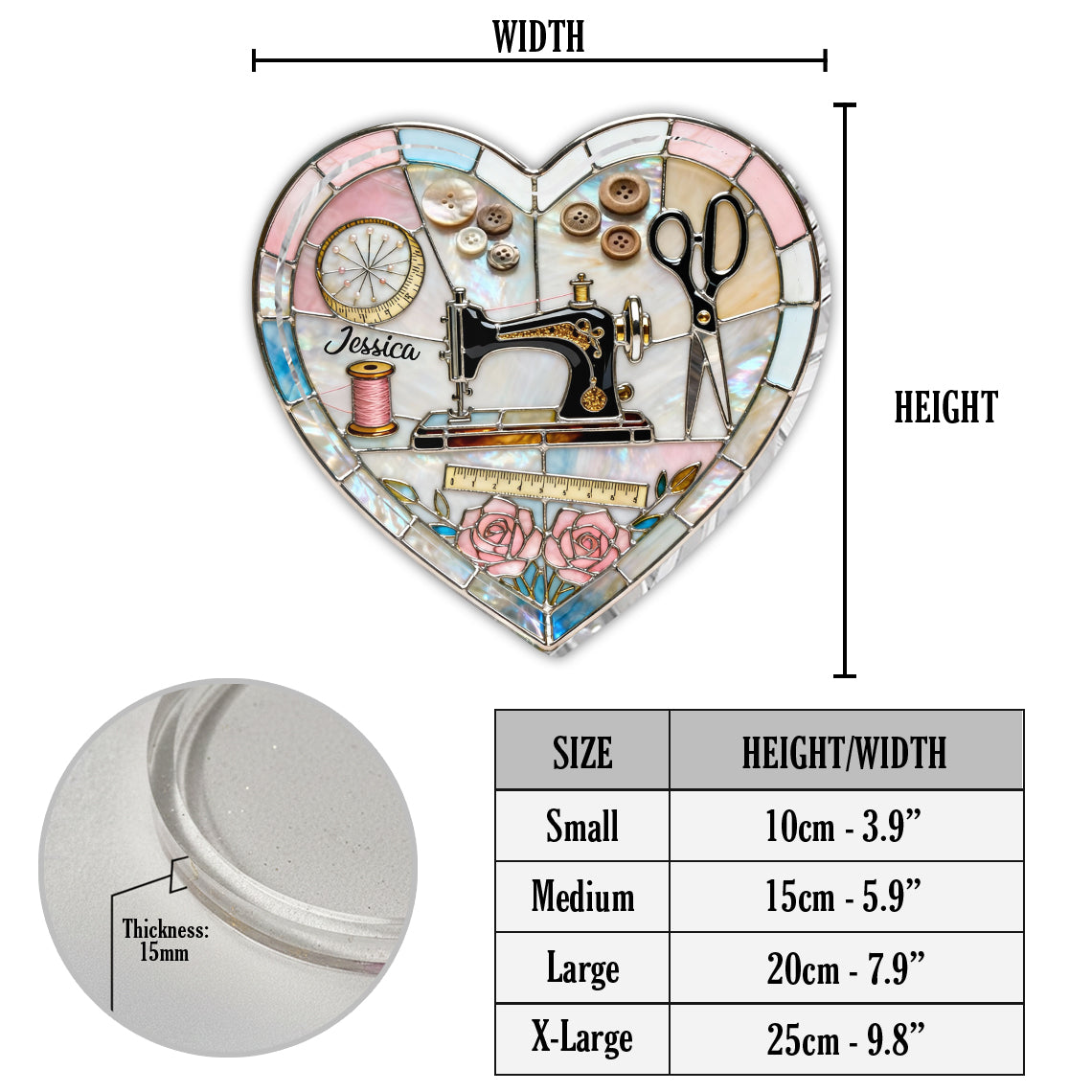 Love Sewing - Personalized Sewing Catch-All Tray