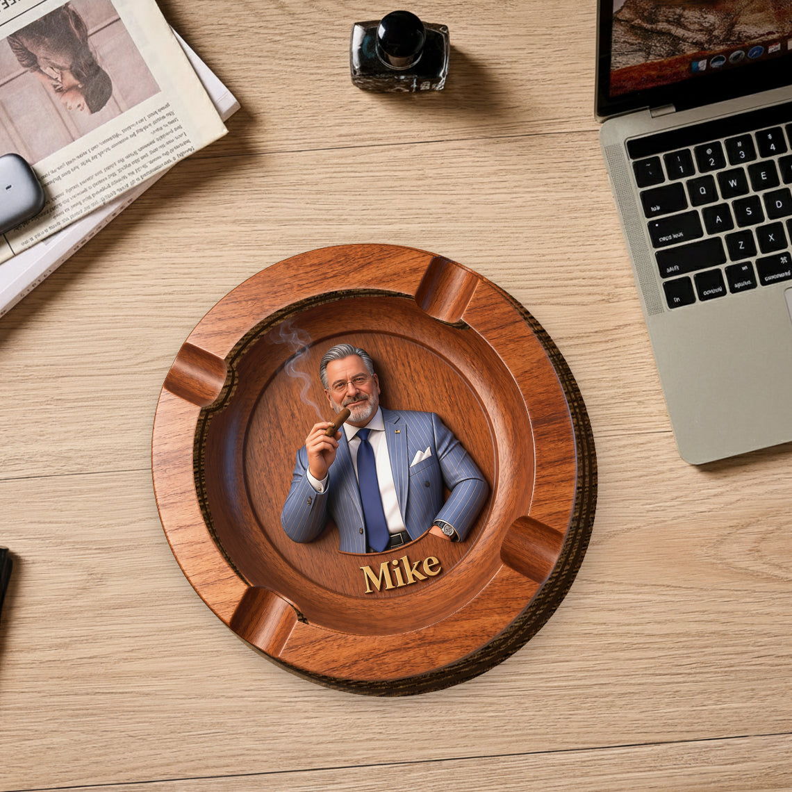 Luxury Gentleman Gift - Personalized Luxury Ashtray For Cigars