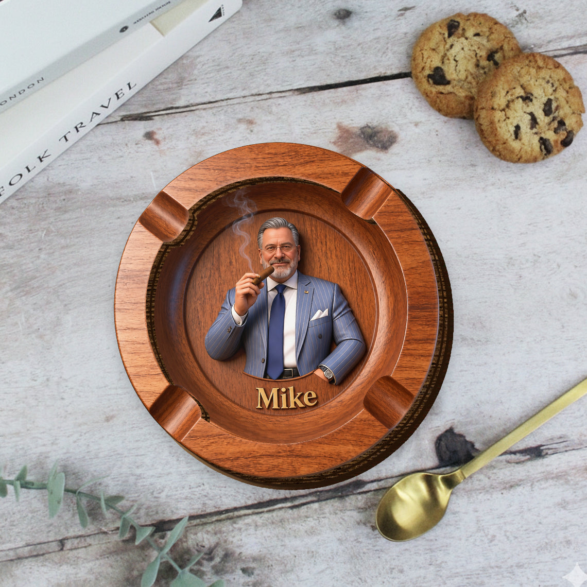 Luxury Gentleman Gift - Personalized Luxury Ashtray For Cigars