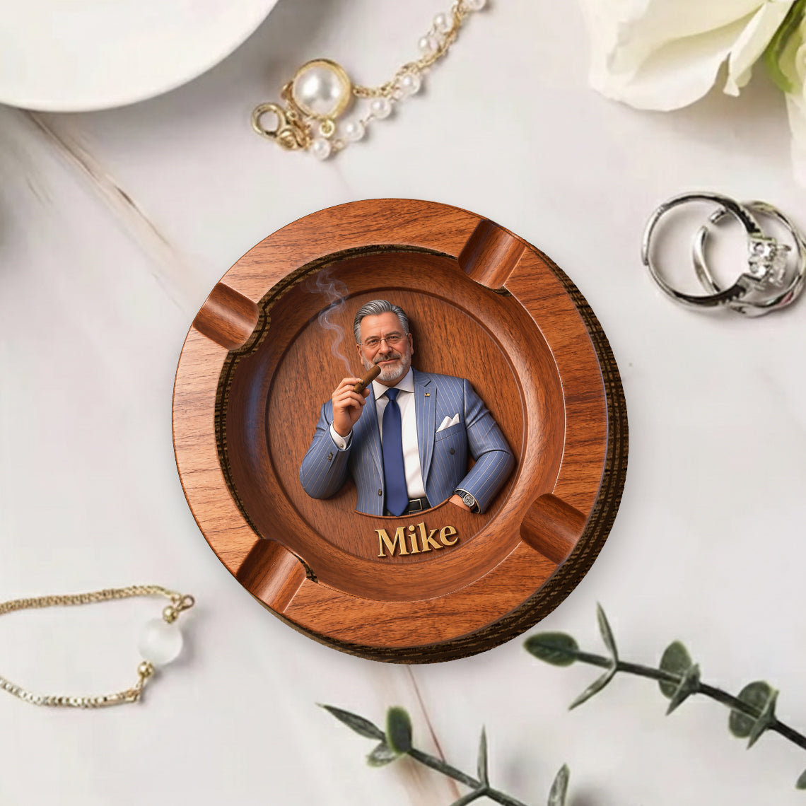 Luxury Gentleman Gift - Personalized Luxury Ashtray For Cigars