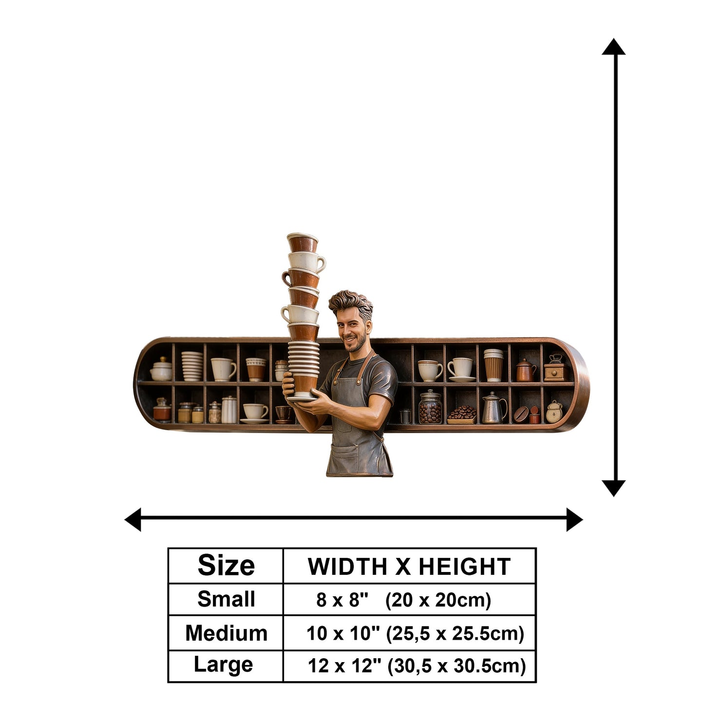 My Coffee Shop - Personalized Coffee Wooden Wall Mount Sign