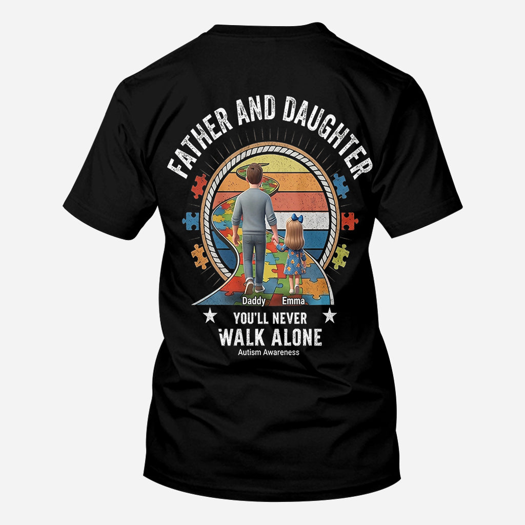 You'll Never Walk Alone - Personalized Autism Awareness All Over Shirt