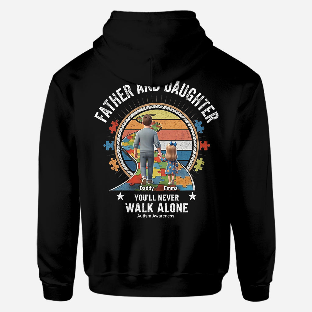 You'll Never Walk Alone - Personalized Autism Awareness All Over Shirt