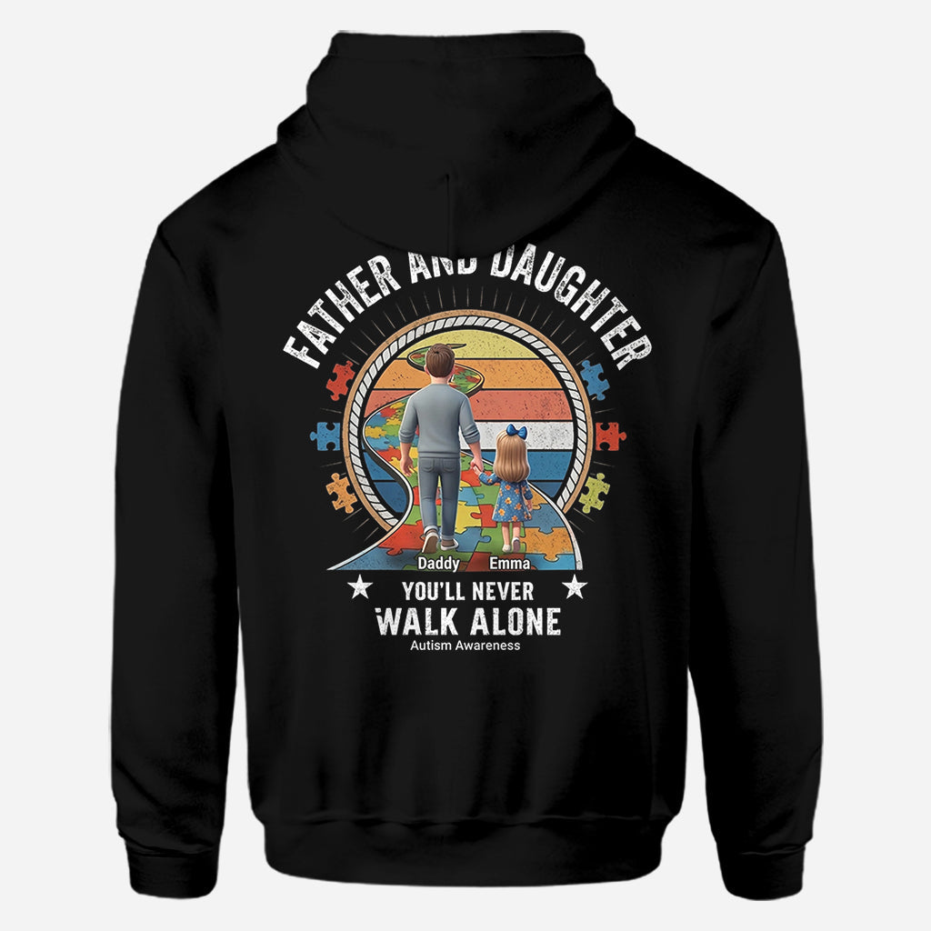 You'll Never Walk Alone - Personalized Autism Awareness All Over Shirt