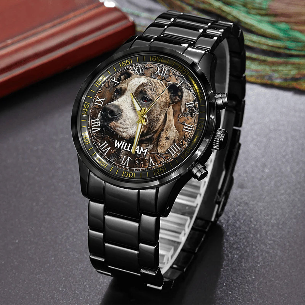 Strong Pitbull - Personalized Dog Hand Watch