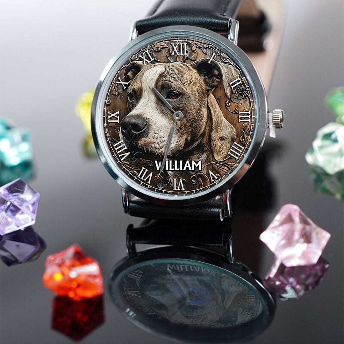 Strong Pitbull - Personalized Dog Hand Watch