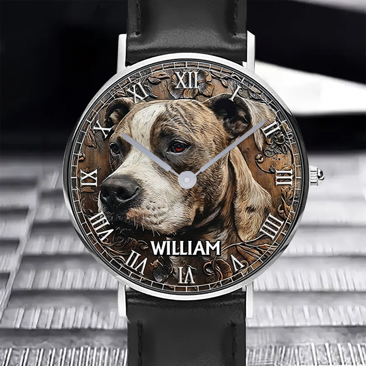 Strong Pitbull - Personalized Dog Hand Watch