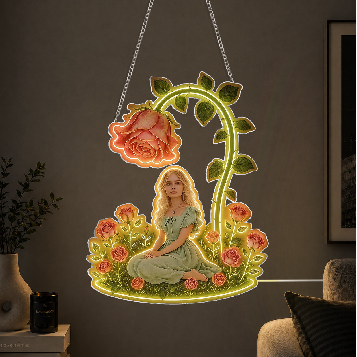 Birth Month Flower, Self Love Gift - Personalized Birth Month Flower Neon LED Light Sign