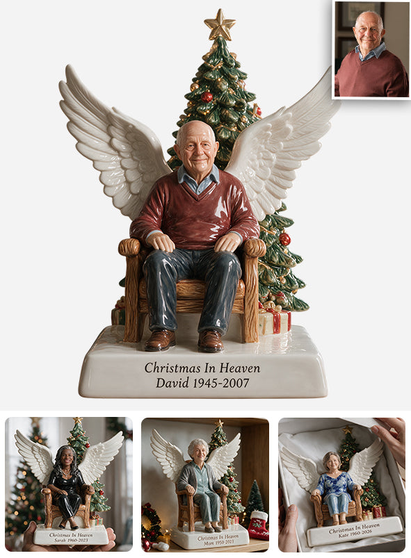 Christmas In Heaven - Personalized Memorial 3D Plaque