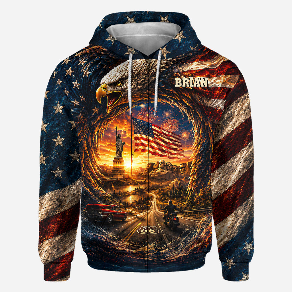 Real American - Personalized Patriot All Over Shirt
