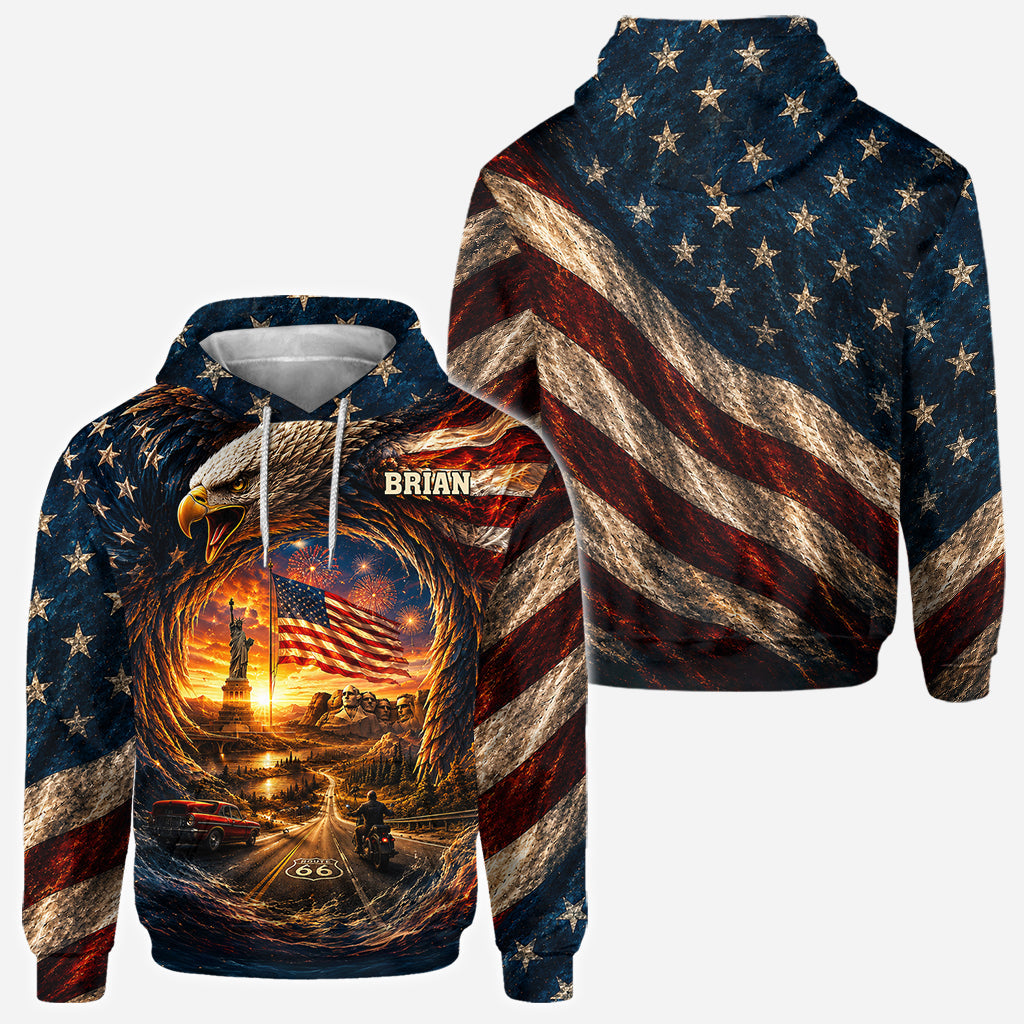 Real American - Personalized Patriot All Over Shirt