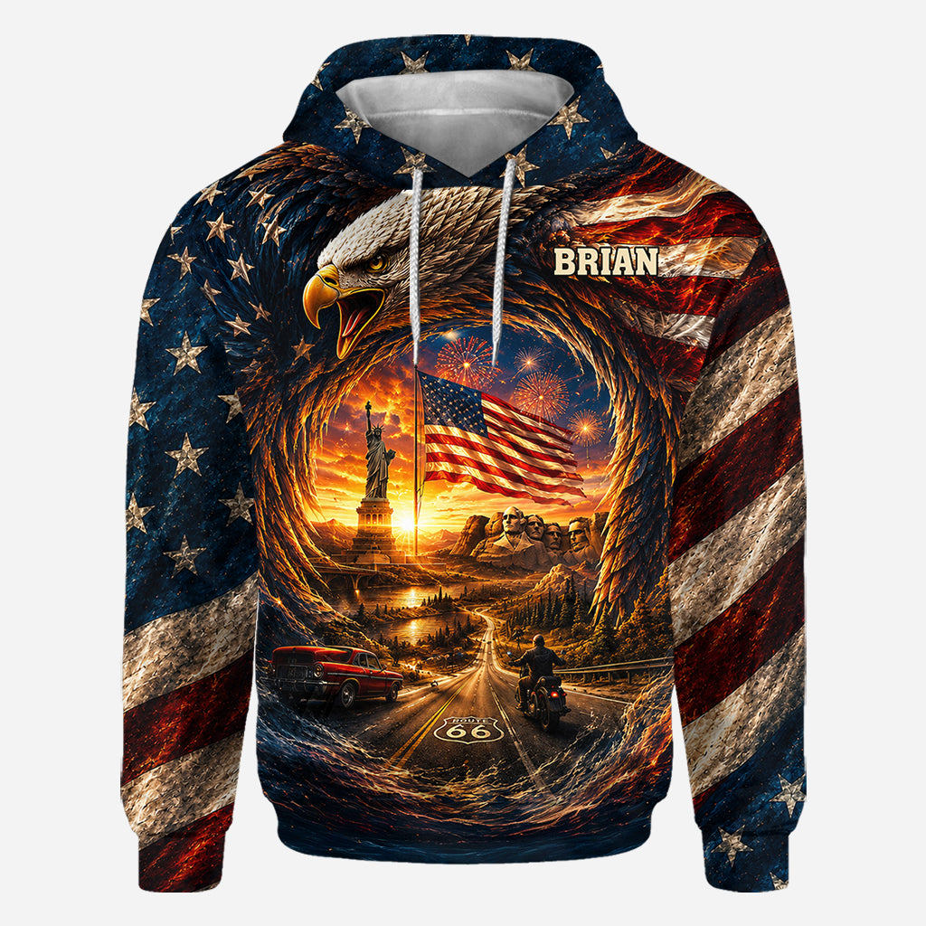 Real American - Personalized Patriot All Over Shirt