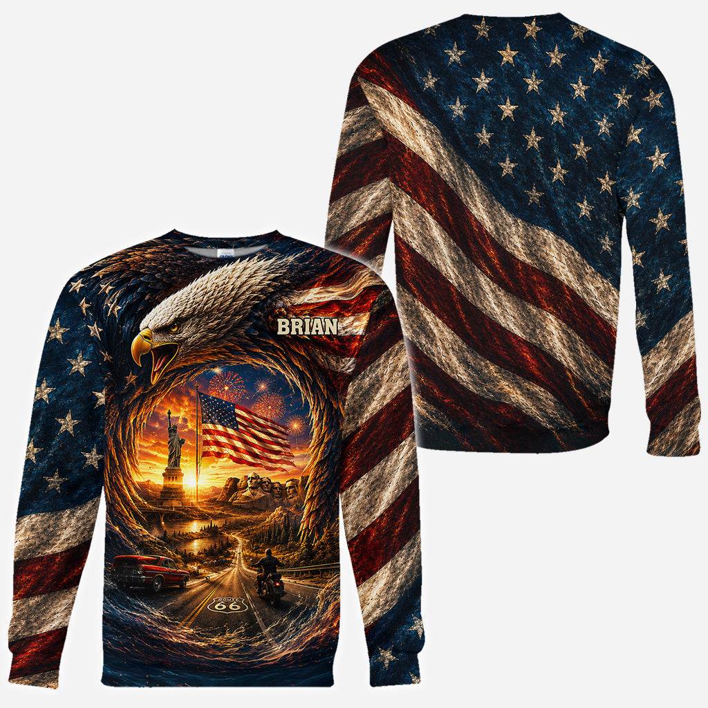 Real American - Personalized Patriot All Over Shirt