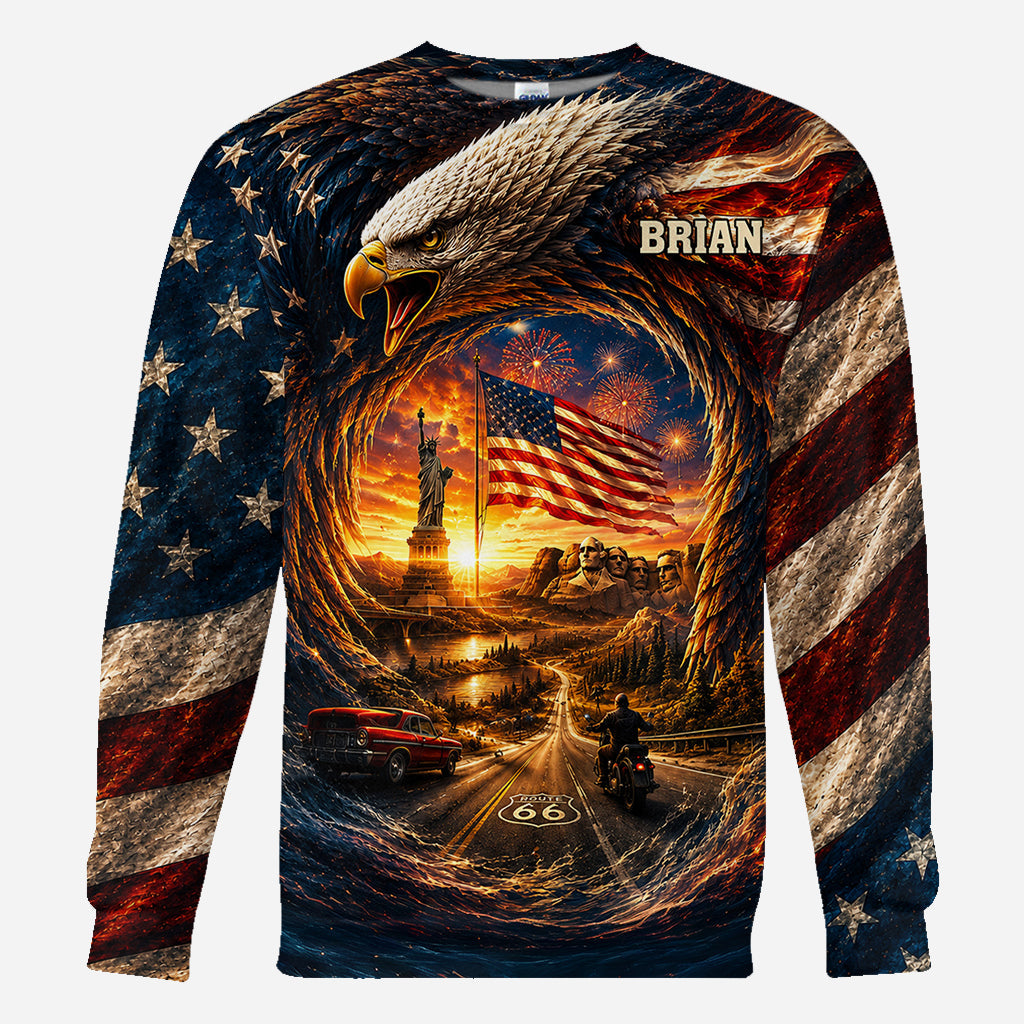 Real American - Personalized Patriot All Over Shirt