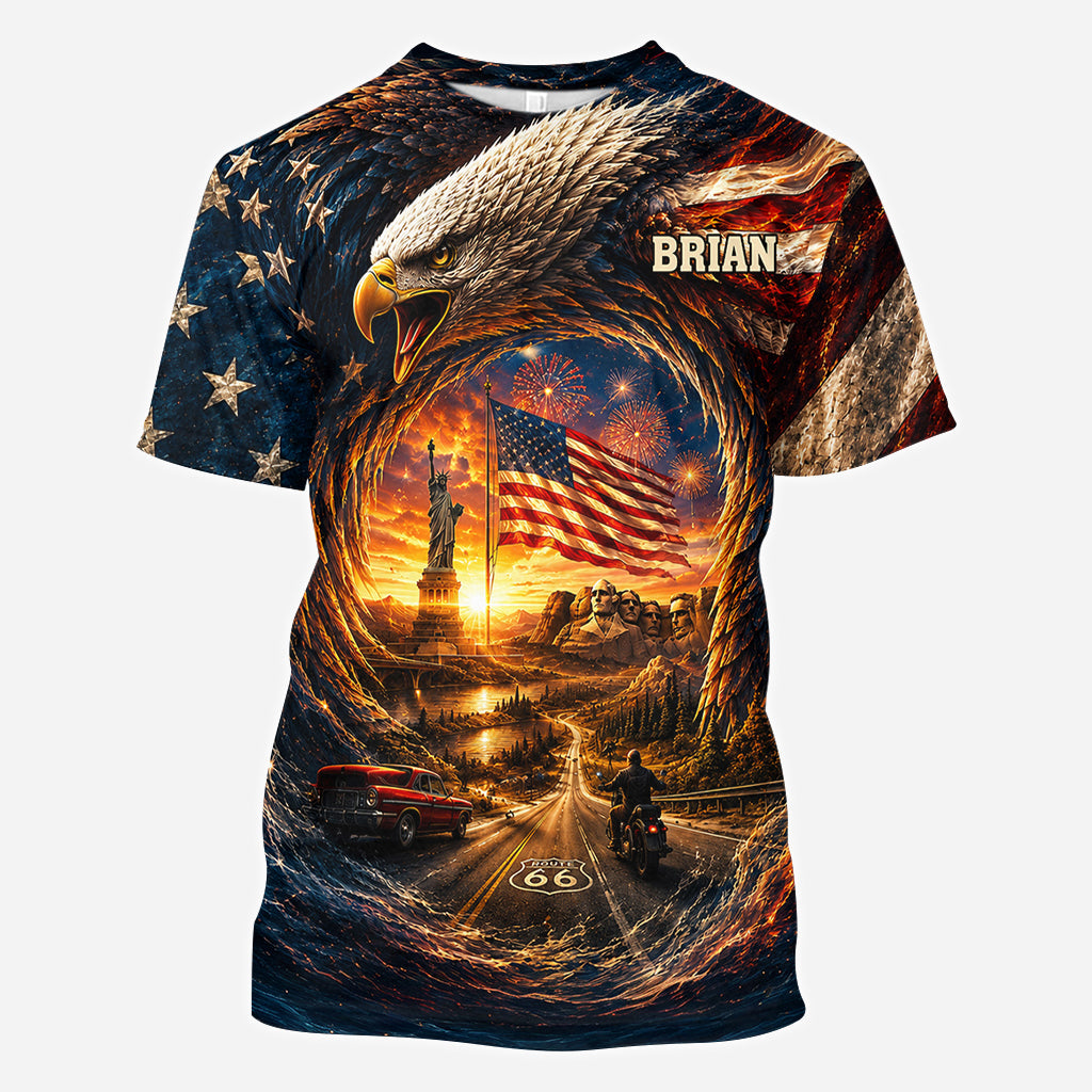 Real American - Personalized Patriot All Over Shirt