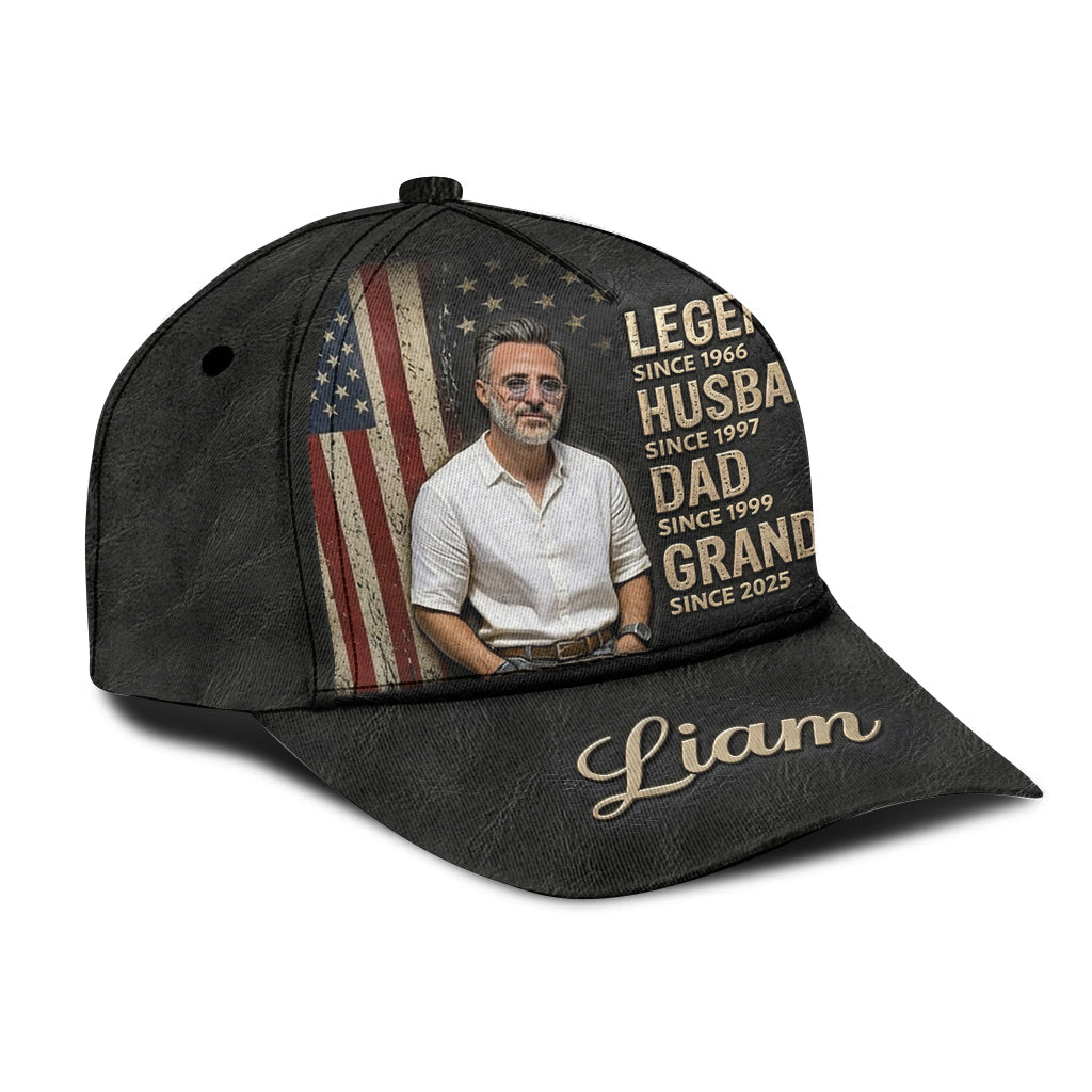 Legend Husband Dad Grandpa - Personalized Grandpa Classic Cap