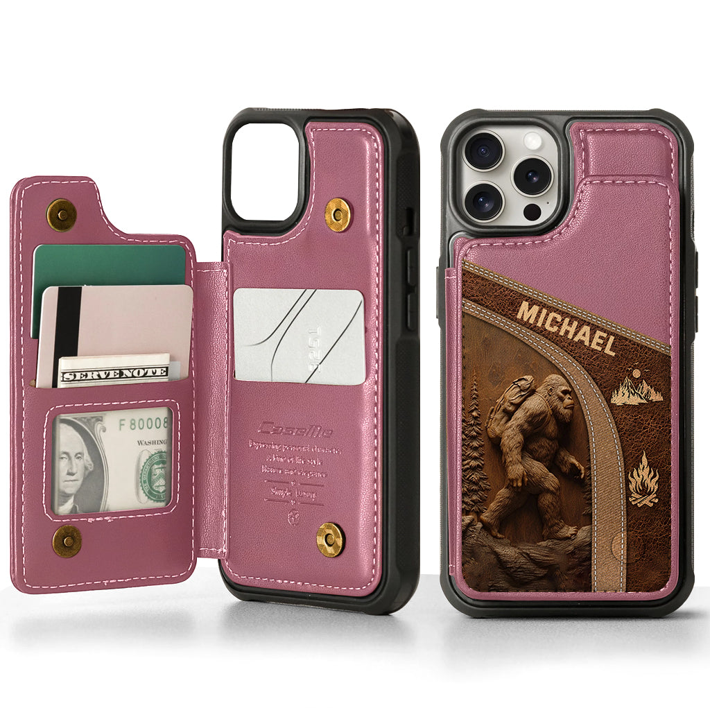 Sasquatch - Personalized Hiking Wallet Phone Case