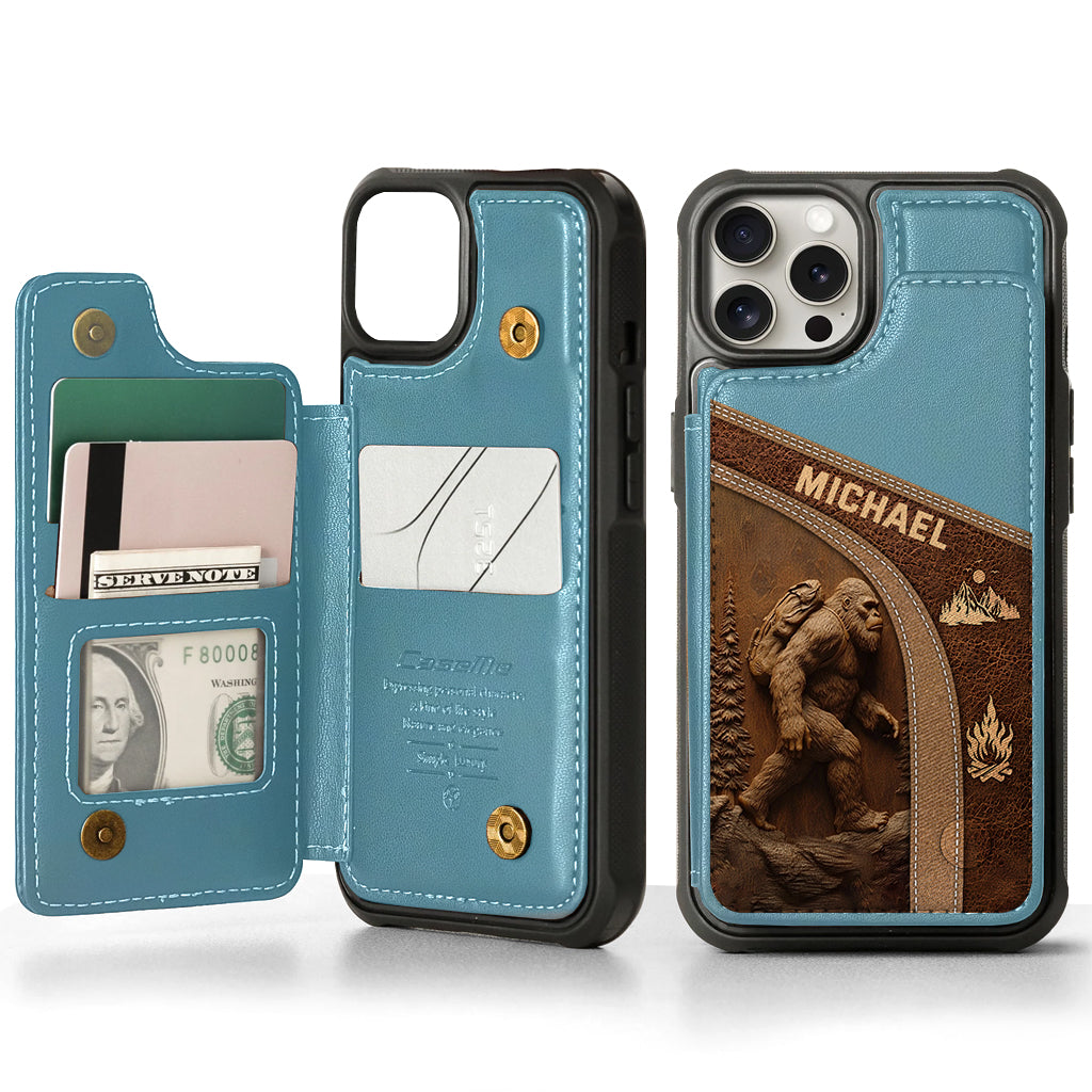 Sasquatch - Personalized Hiking Wallet Phone Case