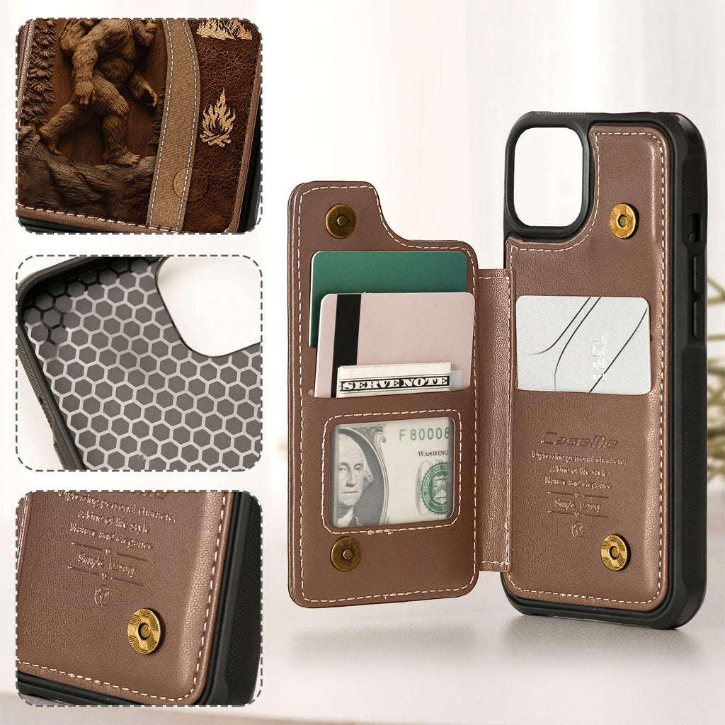 Sasquatch - Personalized Hiking Wallet Phone Case