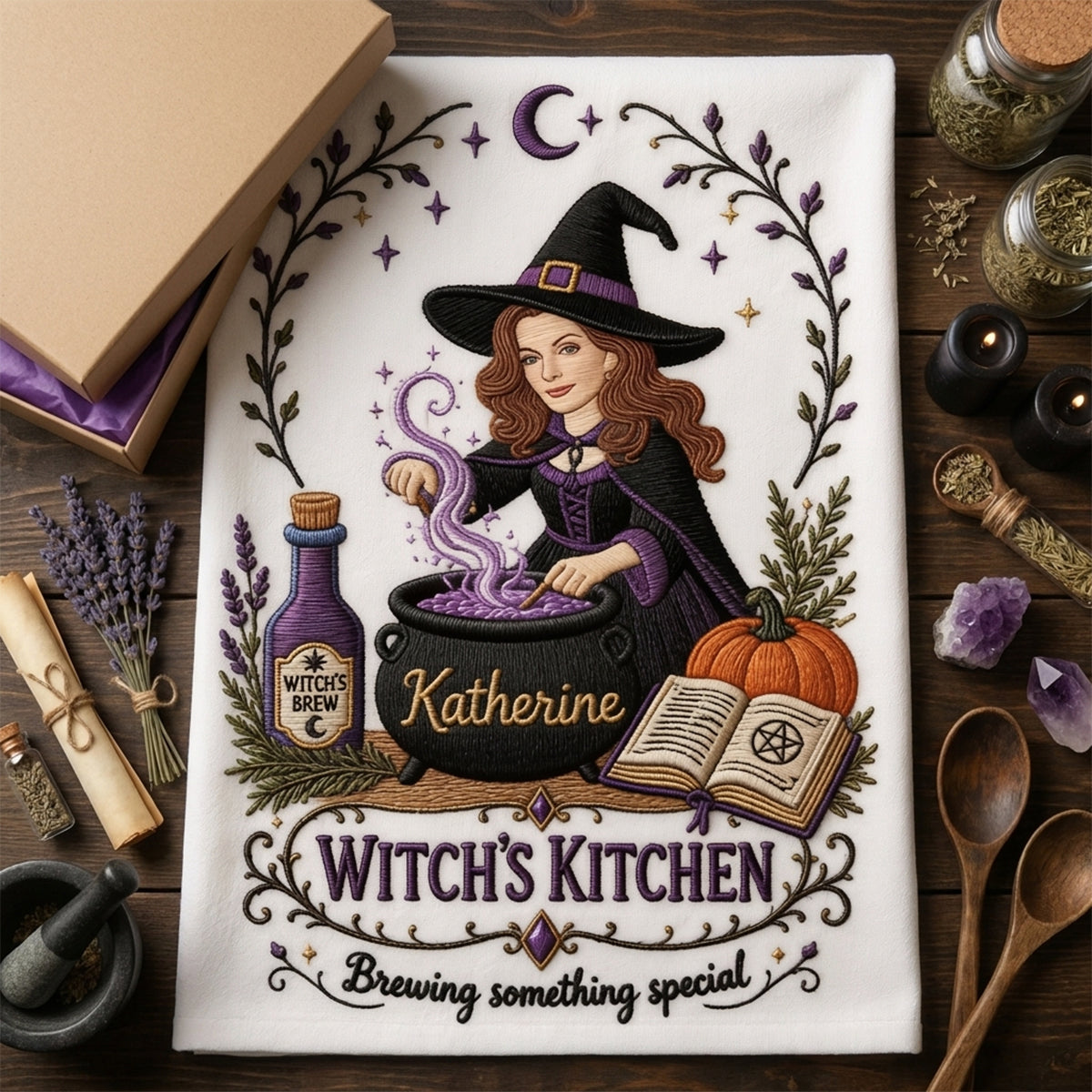 Witch Kitchen - Personalized Witch Towel