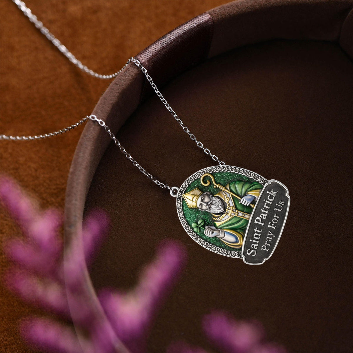 Saint Patrick Day - Saint Patrick's Day Shaped Metal Pendant Necklace