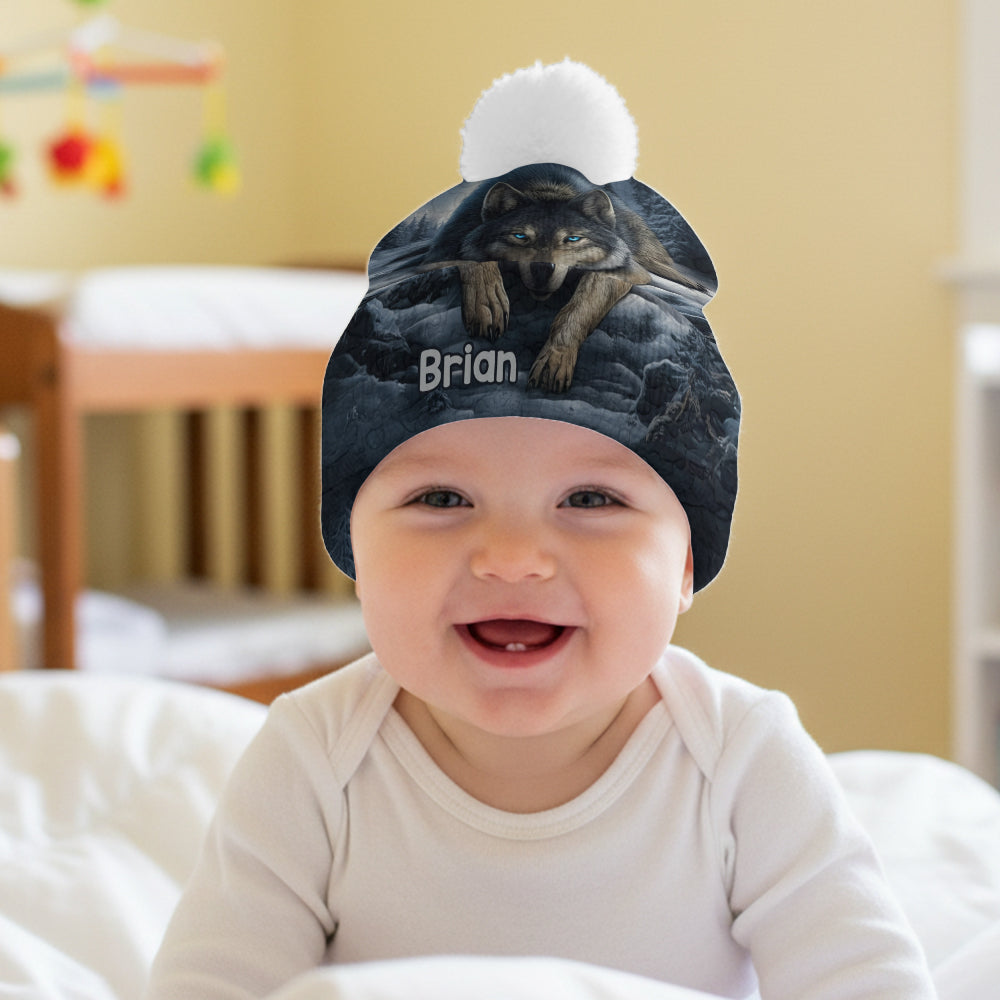 Strong Wolf - Personalized Wolf Beanie Hat