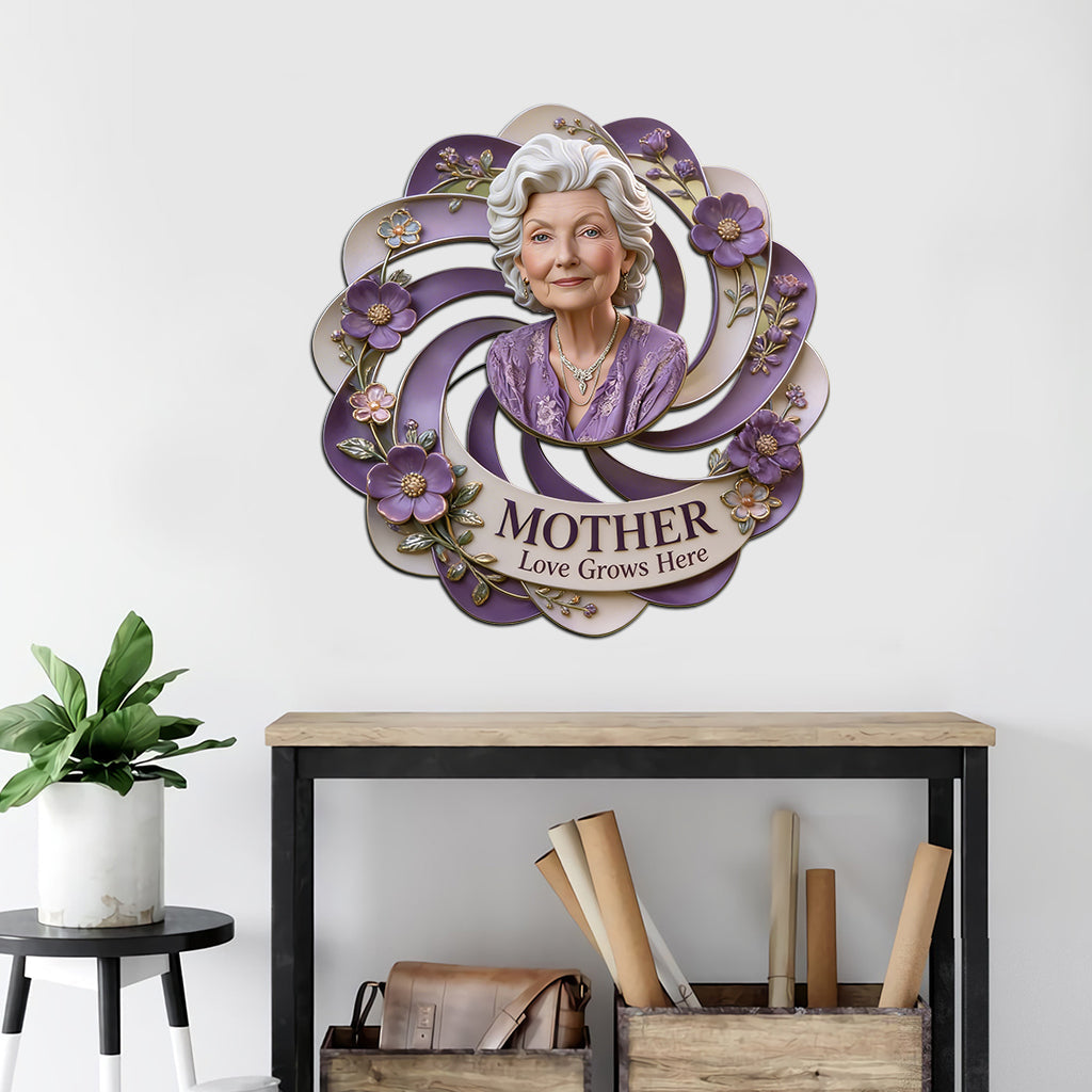 Nana Mother Garden - Personalized Grandma Cut Metal Sign