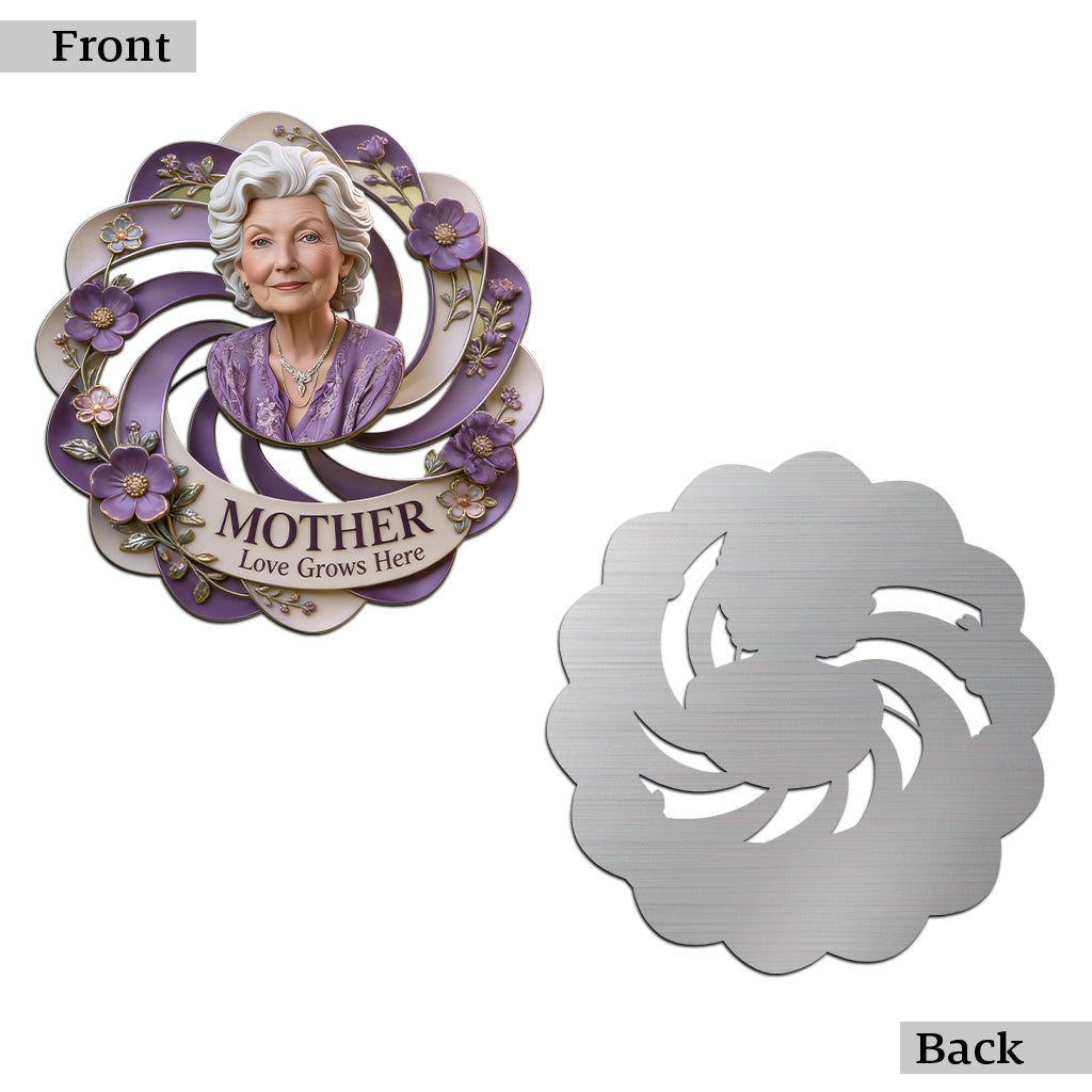 Nana Mother Garden - Personalized Grandma Cut Metal Sign