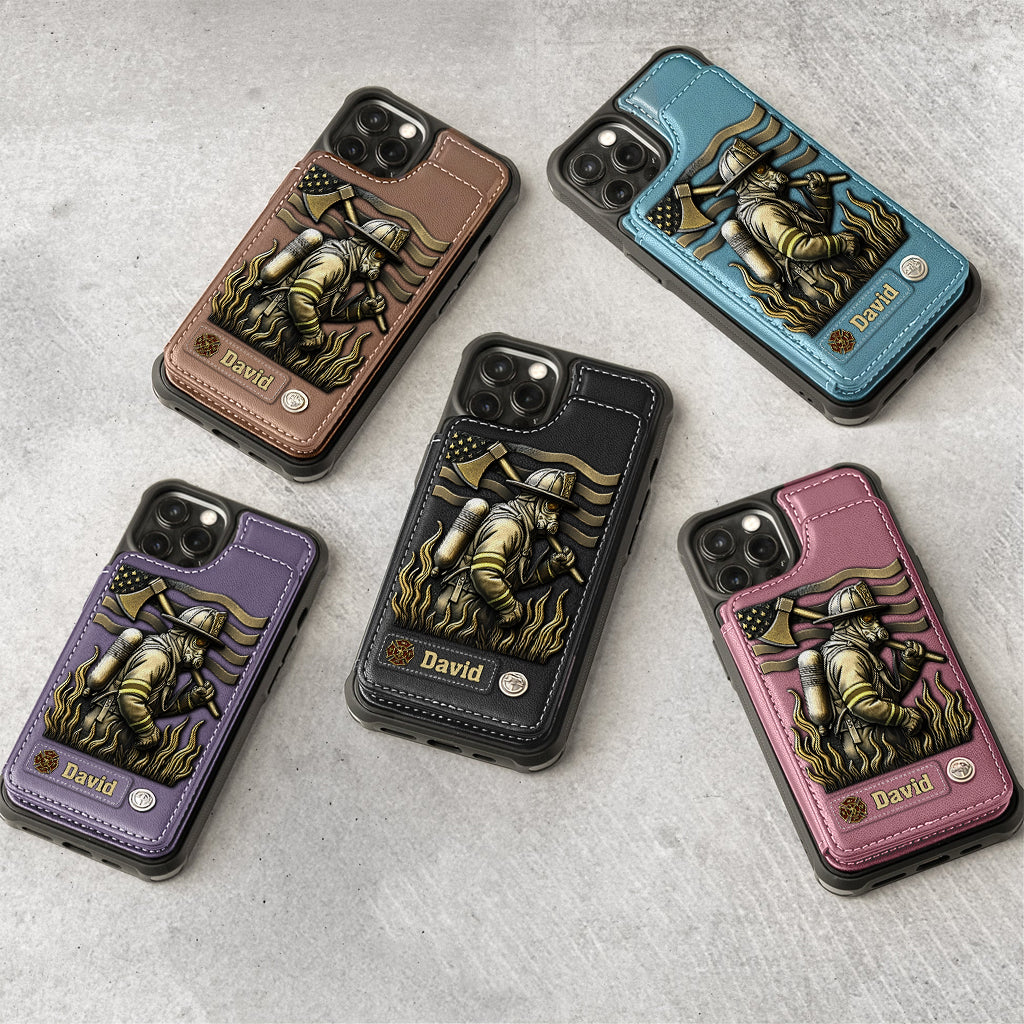Proud Firefighter - Personalized Firefighter Wallet Phone Case